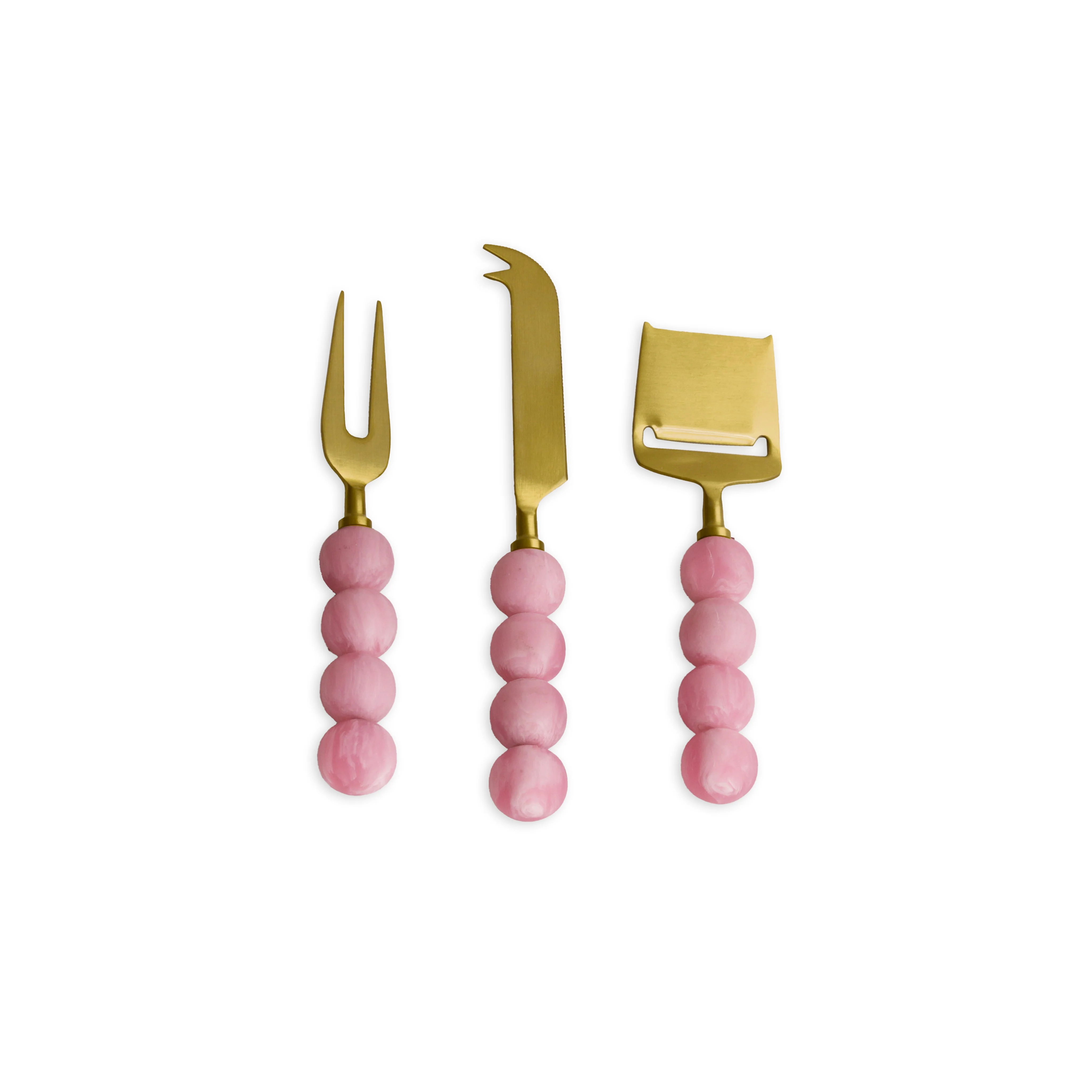 Beatriz Ball RESIN Sorbet Cheese Set of 3 Raspberry