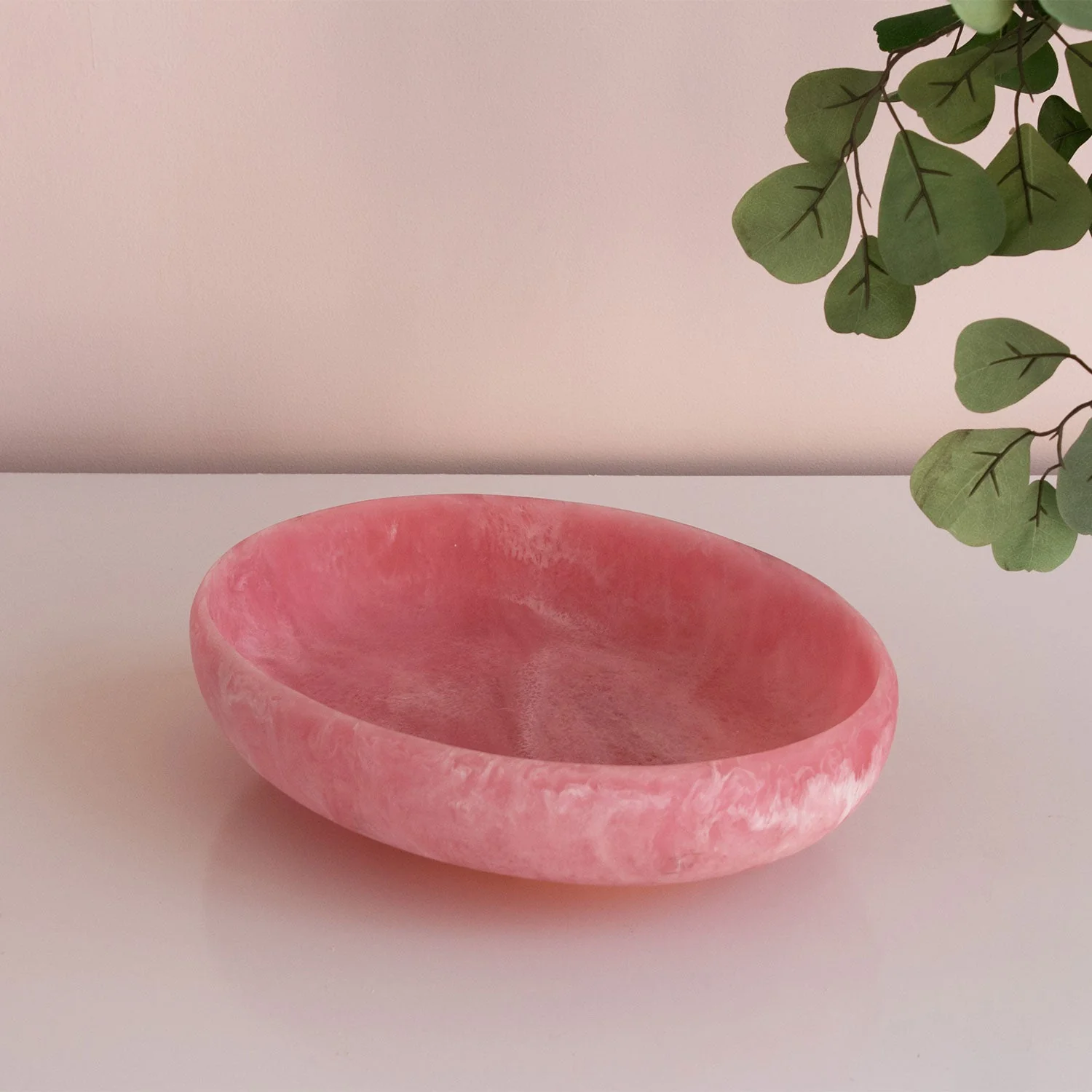 Beatriz Ball RESIN Sorbet Large Oval Bowl Raspberry - Image 4