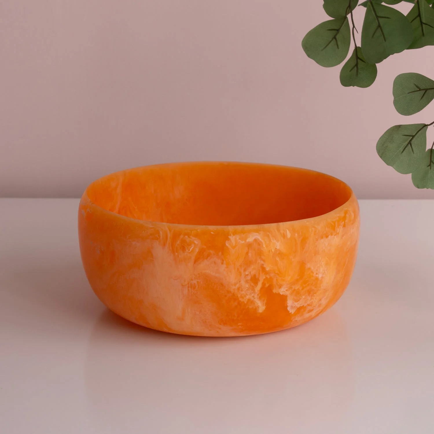 Beatriz Ball RESIN Sorbet Large Round Bowl Tangerine - Image 4