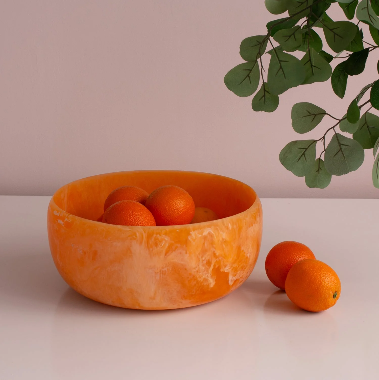 Beatriz Ball RESIN Sorbet Large Round Bowl Tangerine - Image 5
