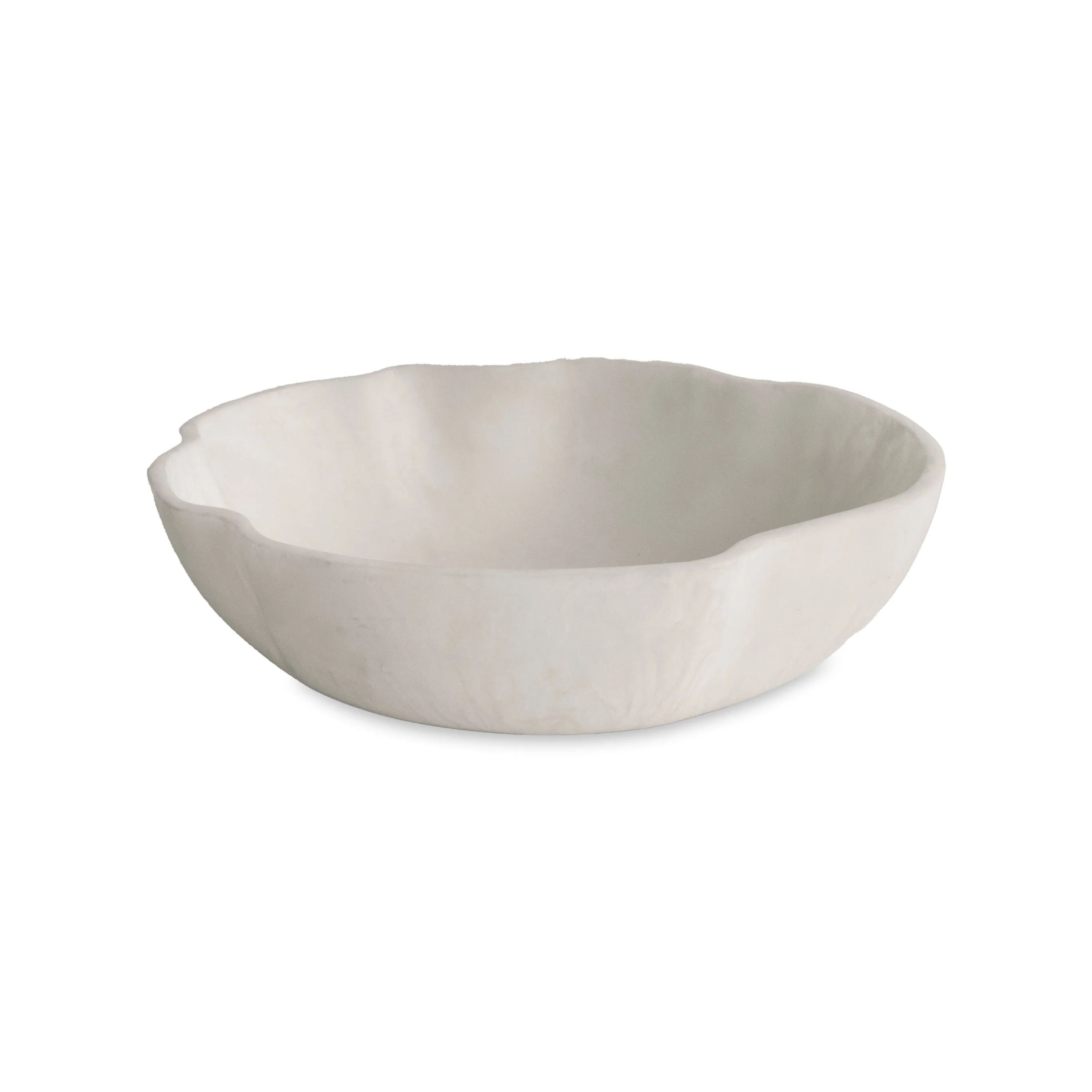 Beatriz Ball RESIN Sorbet Large Wavy Round Bowl  Coconut