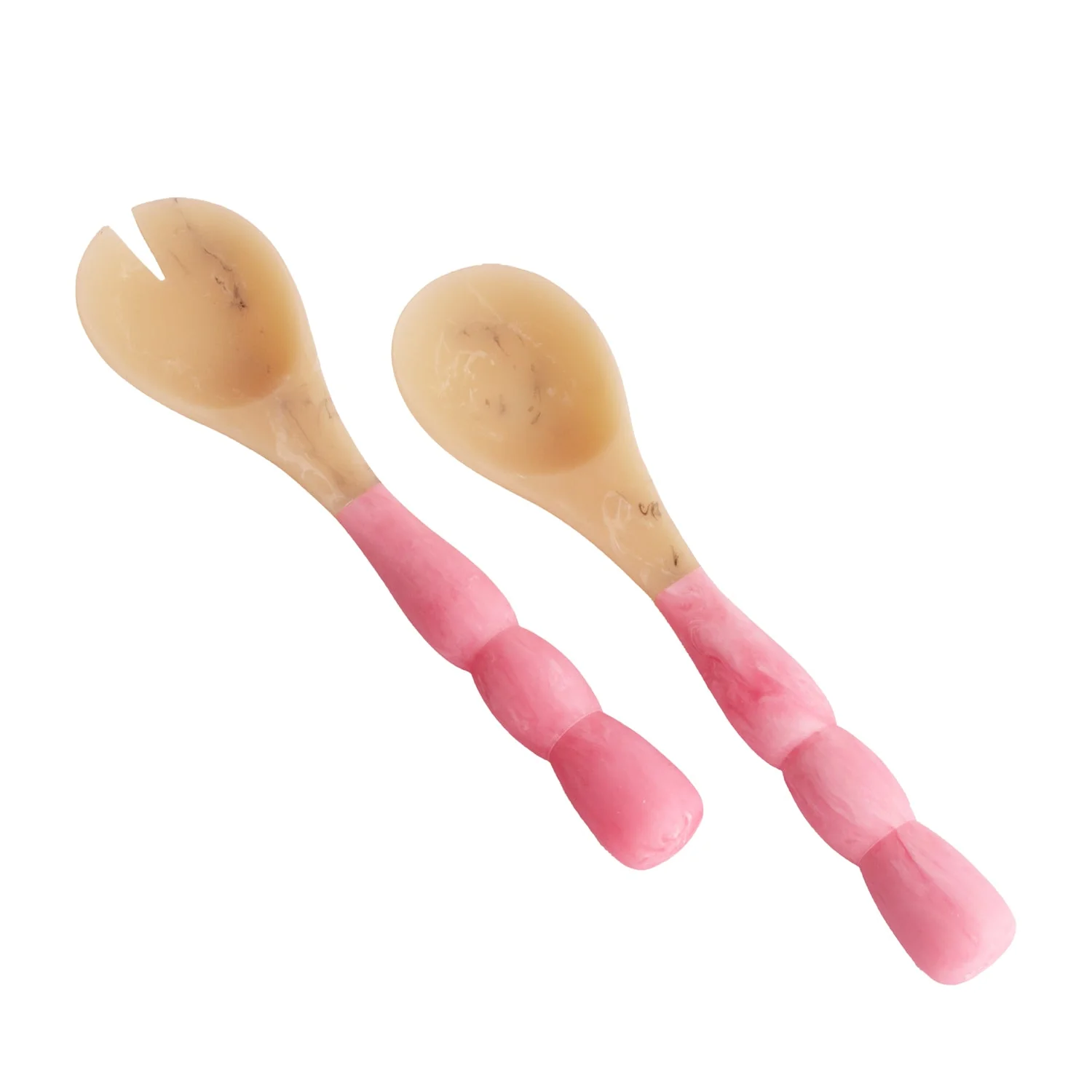 Beatriz Ball RESIN Sorbet Salad Servers Raspberry