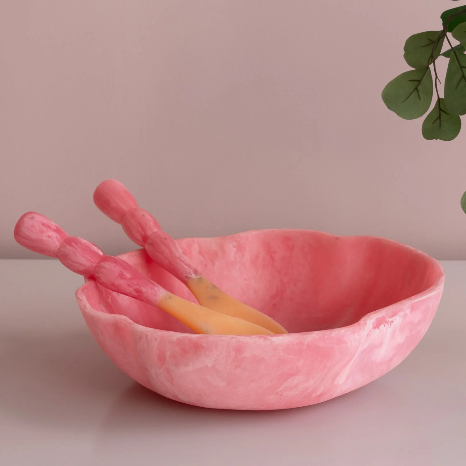 Beatriz Ball RESIN Sorbet Salad Servers Raspberry - Image 2