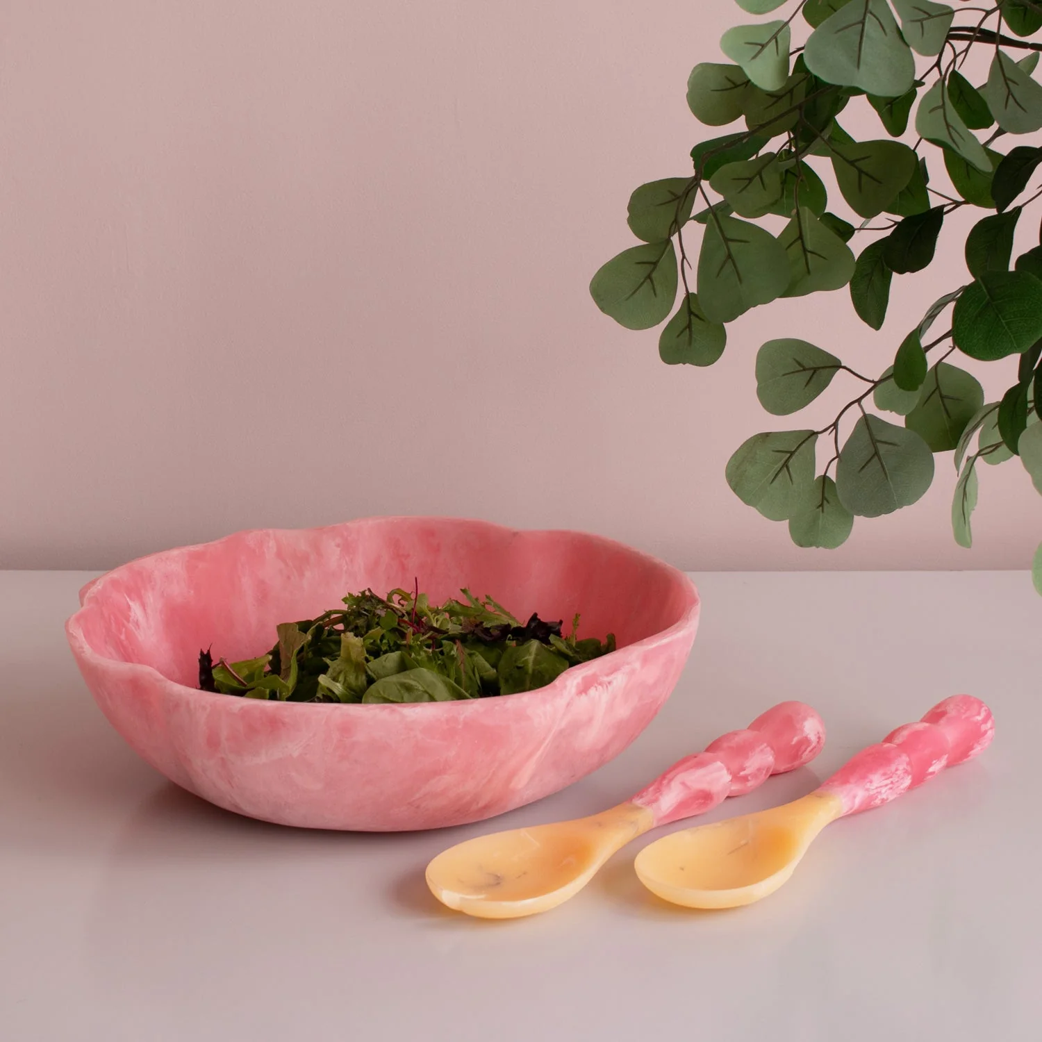 Beatriz Ball RESIN Sorbet Salad Servers Raspberry - Image 3