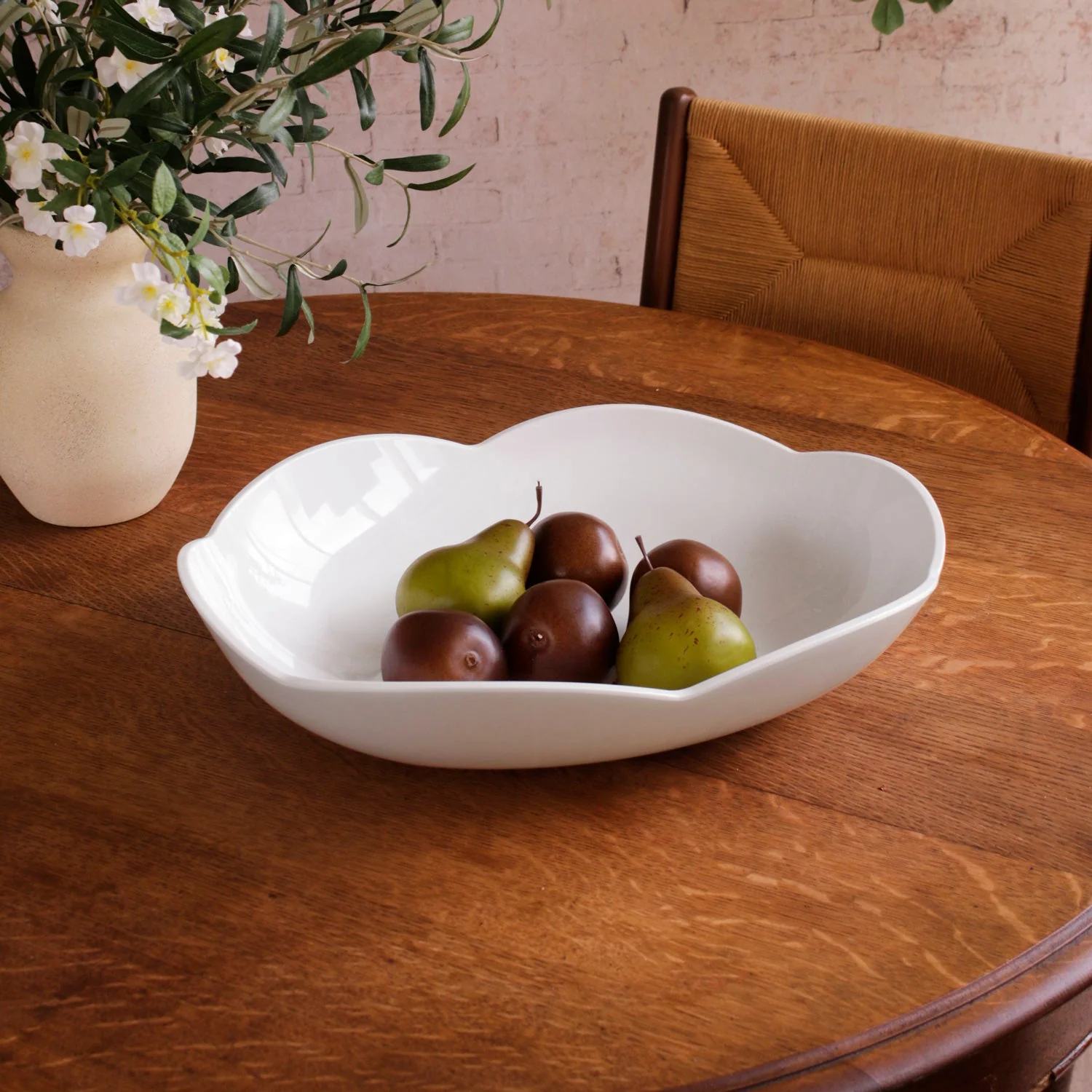 Beatriz Ball VIDA Amelia Extra Large Oval Bowl White - Image 3