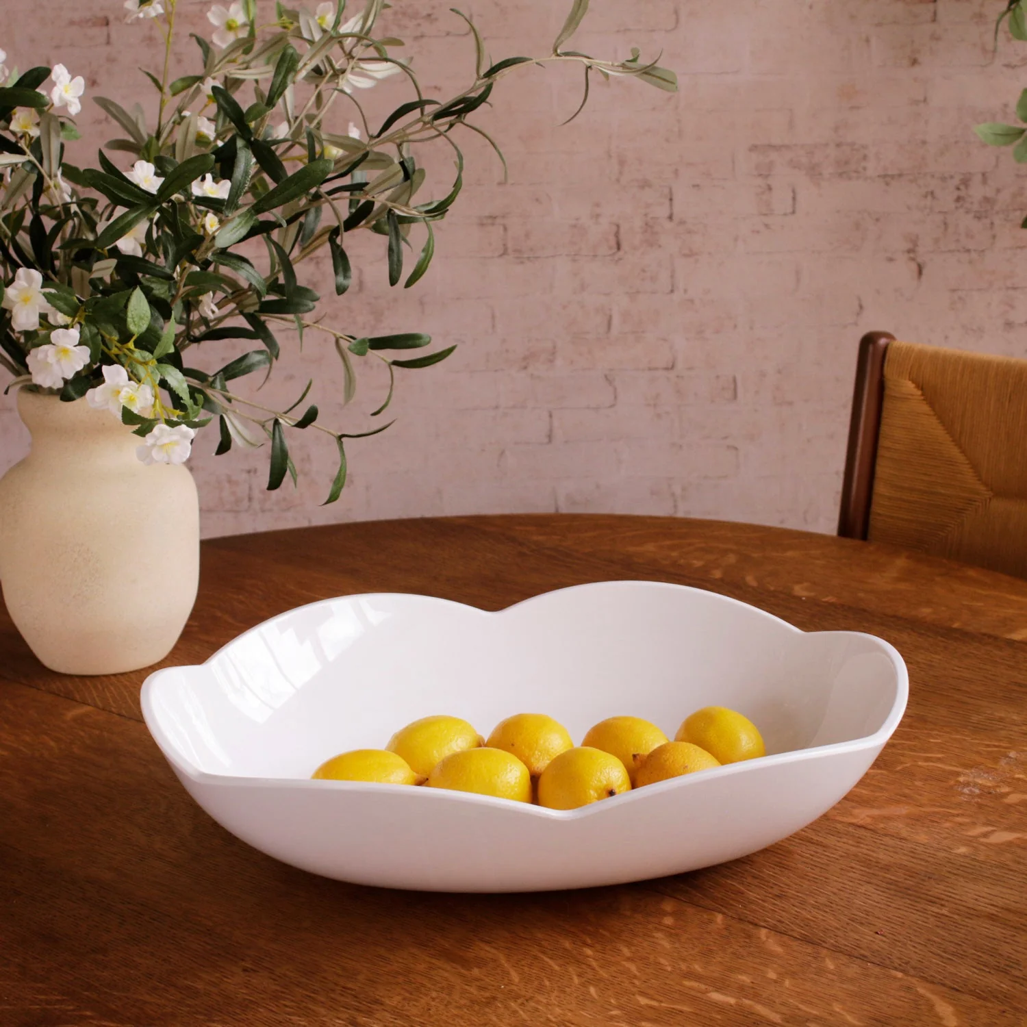 Beatriz Ball VIDA Amelia Extra Large Oval Bowl White - Image 5