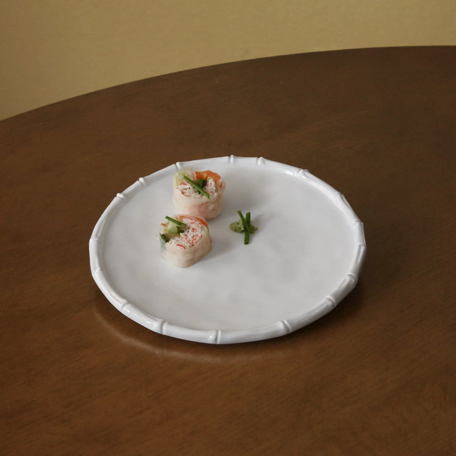 Beatriz Ball VIDA Bamboo 11" Dinner Plate Set of 4 (White) - Image 3