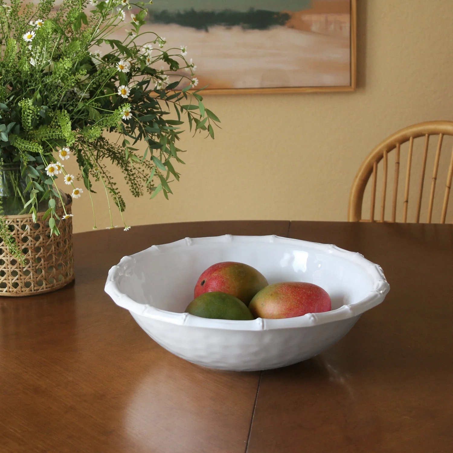 Beatriz Ball VIDA Bamboo Large Salad Bowl (White) - Image 3