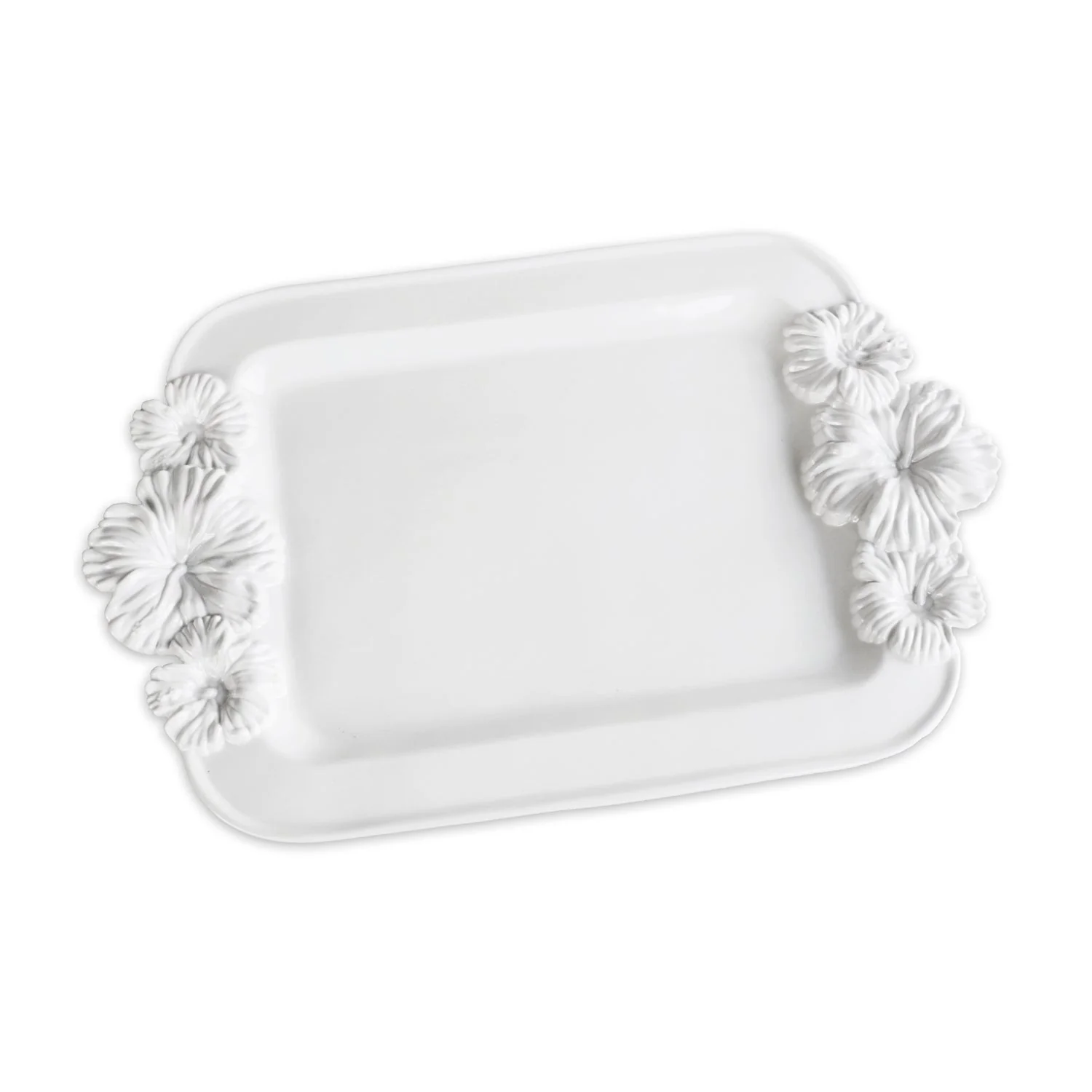 Beatriz Ball VIDA Bloom Large Hibiscus Tray (White)