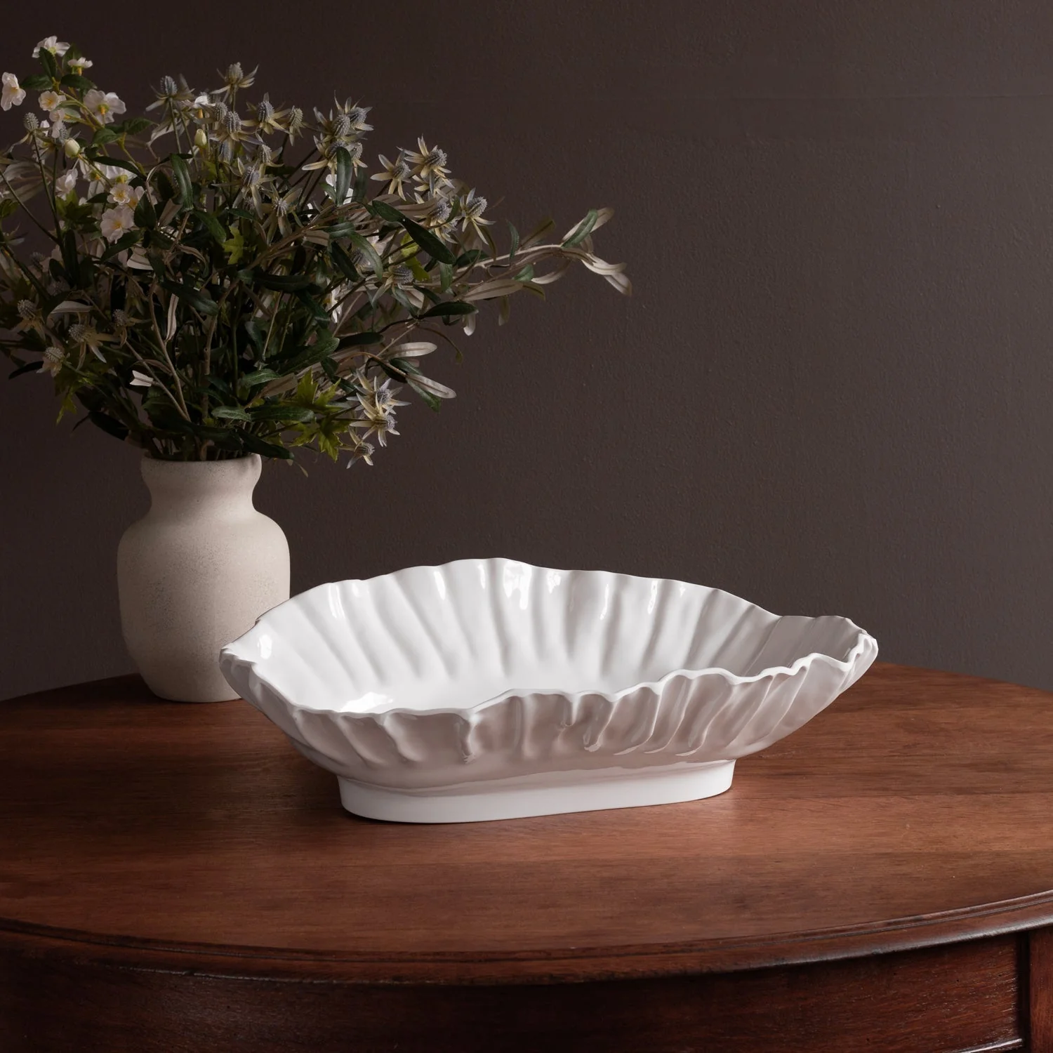 Beatriz Ball VIDA Bloom Large Oval Bowl (White) - Image 3