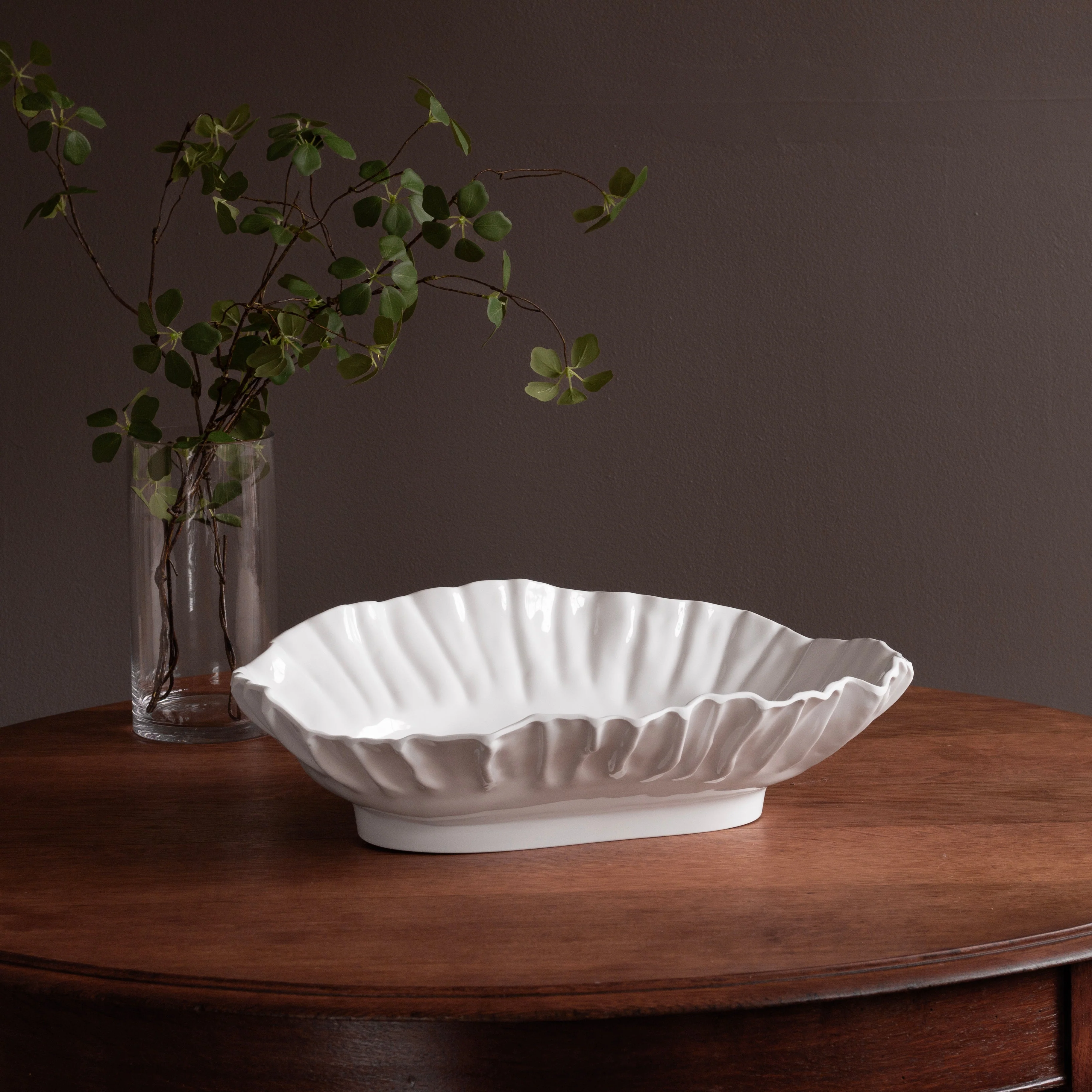 Beatriz Ball VIDA Bloom Large Oval Bowl (White) - Image 4