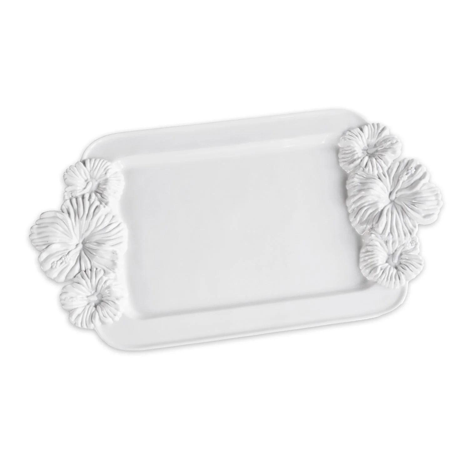 Beatriz Ball VIDA Bloom Medium Hibiscus Tray (White)