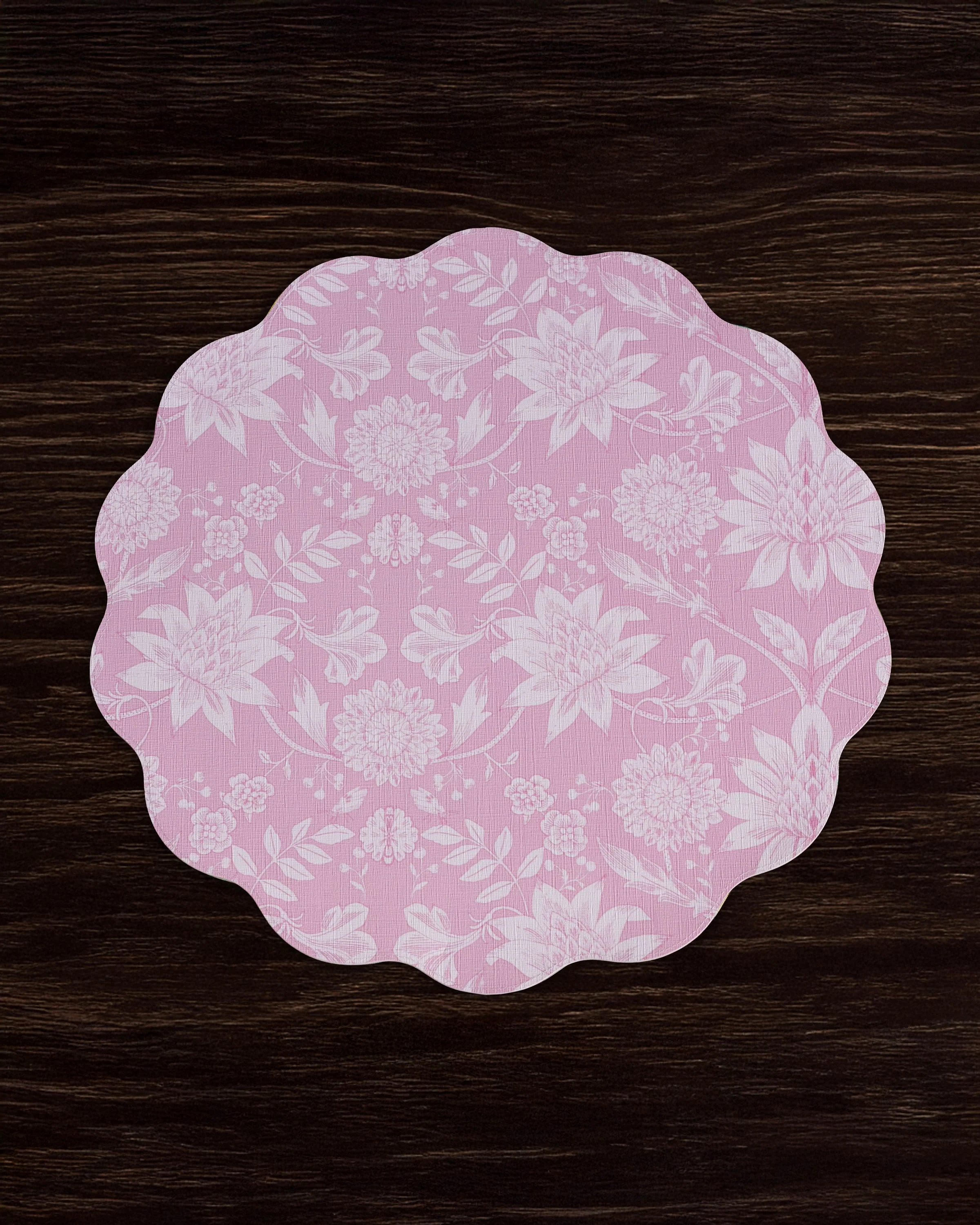Beatriz Ball VIDA Butterfly Garden & Flowers Reversible Round Placemats Set of 4 Pastel - Image 4
