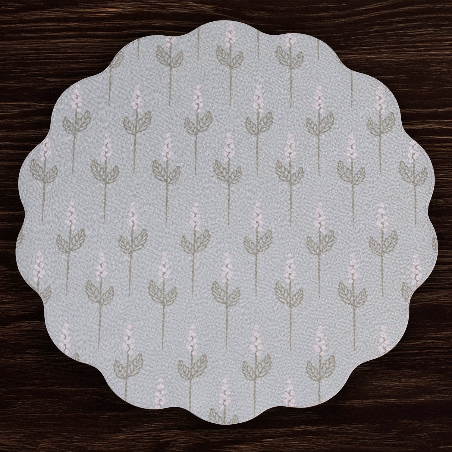 Beatriz Ball VIDA Chinoiserie Reversible Round Placemats Set of 4 Light Teal & White - Image 3