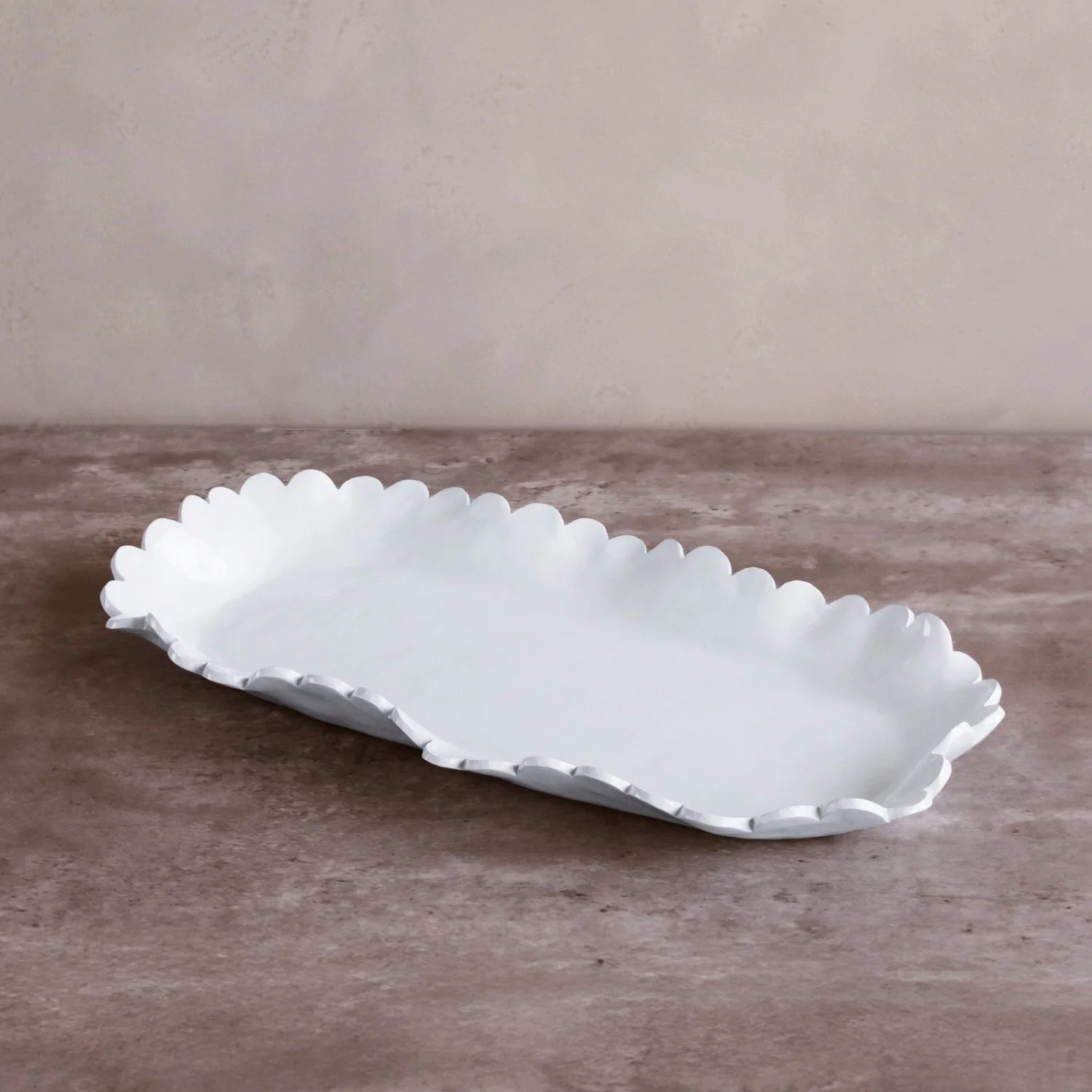 Beatriz Ball VIDA Colette Large Oblong Platter (White)