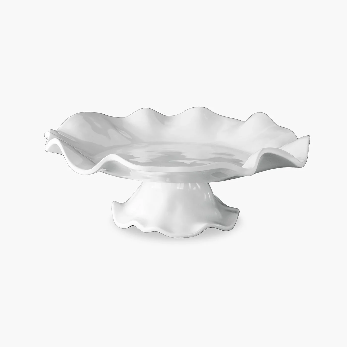 Beatriz Ball Vida Havana Pedestal Cake Plate / Chip & Dip White - Image 3