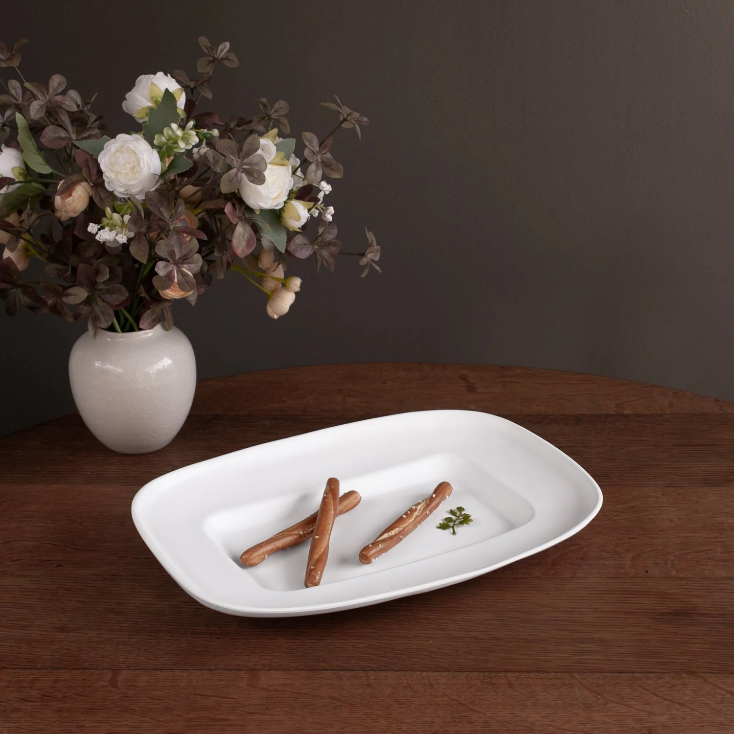 Beatriz Ball VIDA Nube Medium Rectangle Platter (White) - Image 4