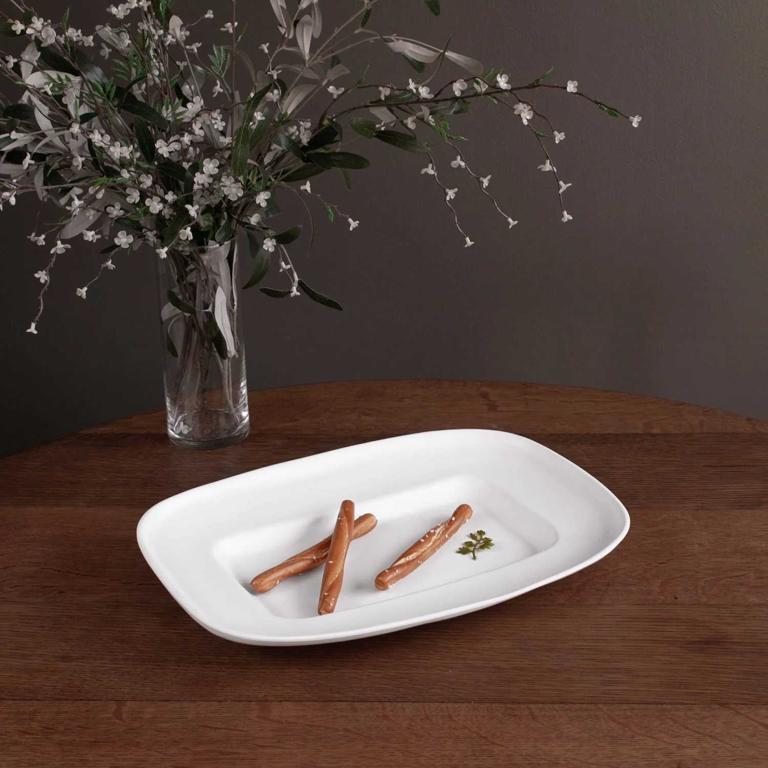 Beatriz Ball VIDA Nube Medium Rectangle Platter (White) - Image 6