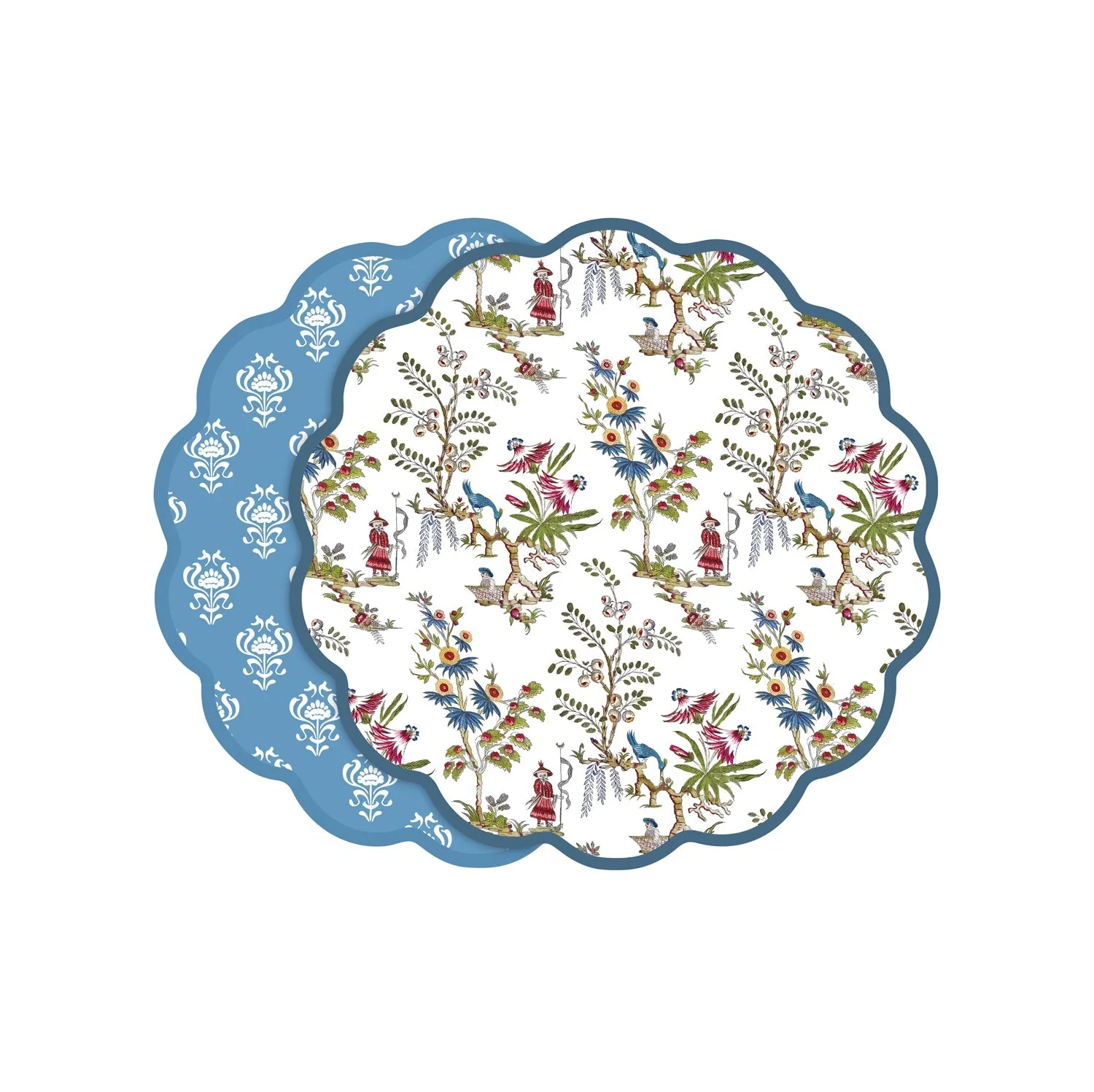 Beatriz Ball VIDA Regency Chinoiserie Reversible Placemats Set of 4 (Multi)
