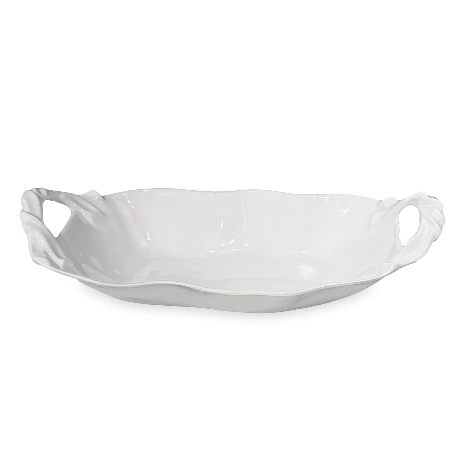 Beatriz Ball VIDA  Sasha Large Oval Bowl with Handles (White)