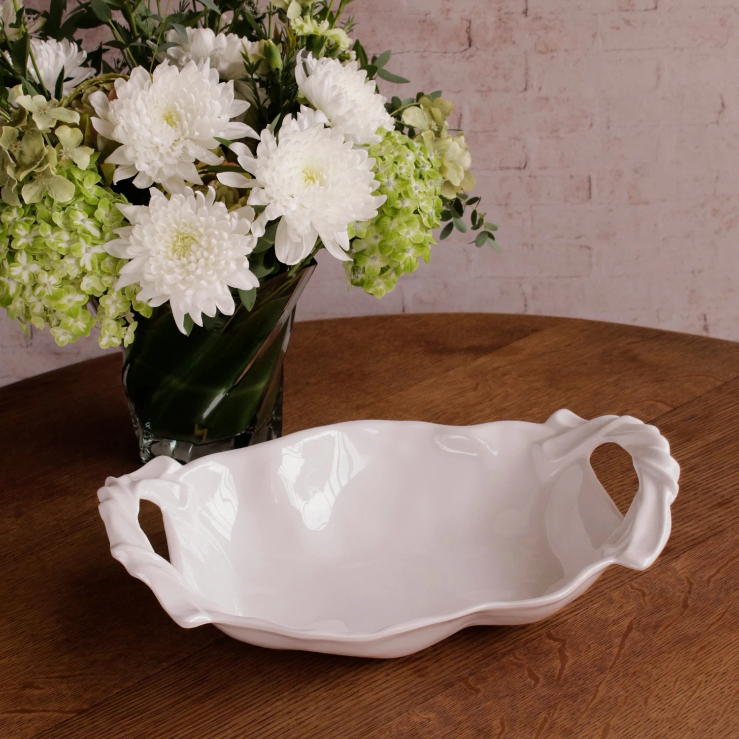 Beatriz Ball VIDA Sasha Medium Bowl with Handles White