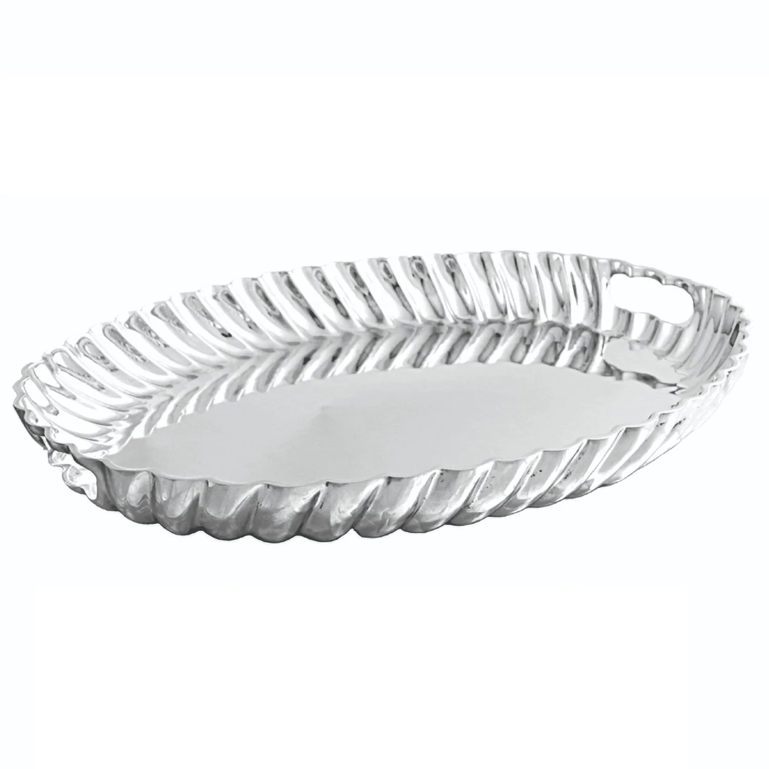 Beatriz Ball VINTAGE Swirl Oval Tray with Handles - Image 2