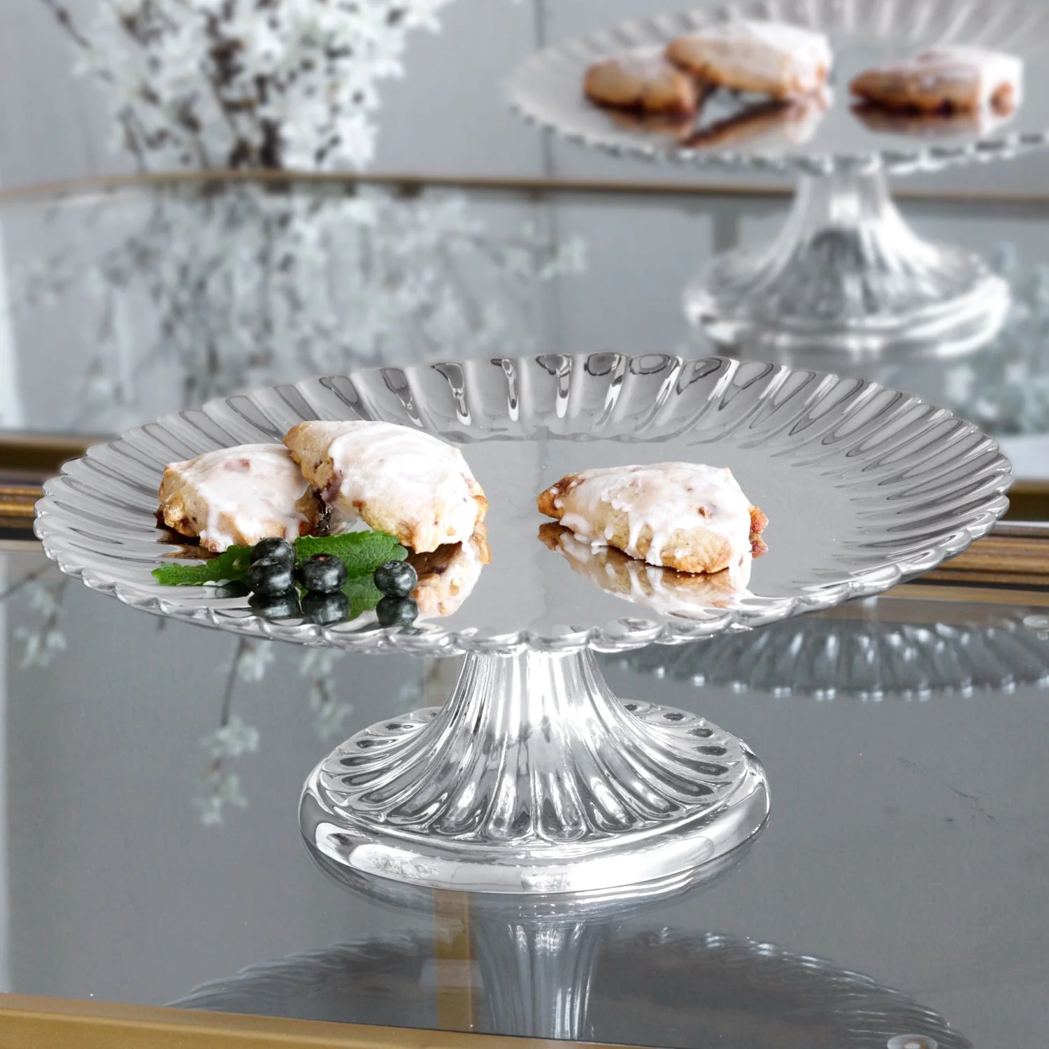 Beatriz Ball VINTAGE Vienna Pedestal Cake Plate