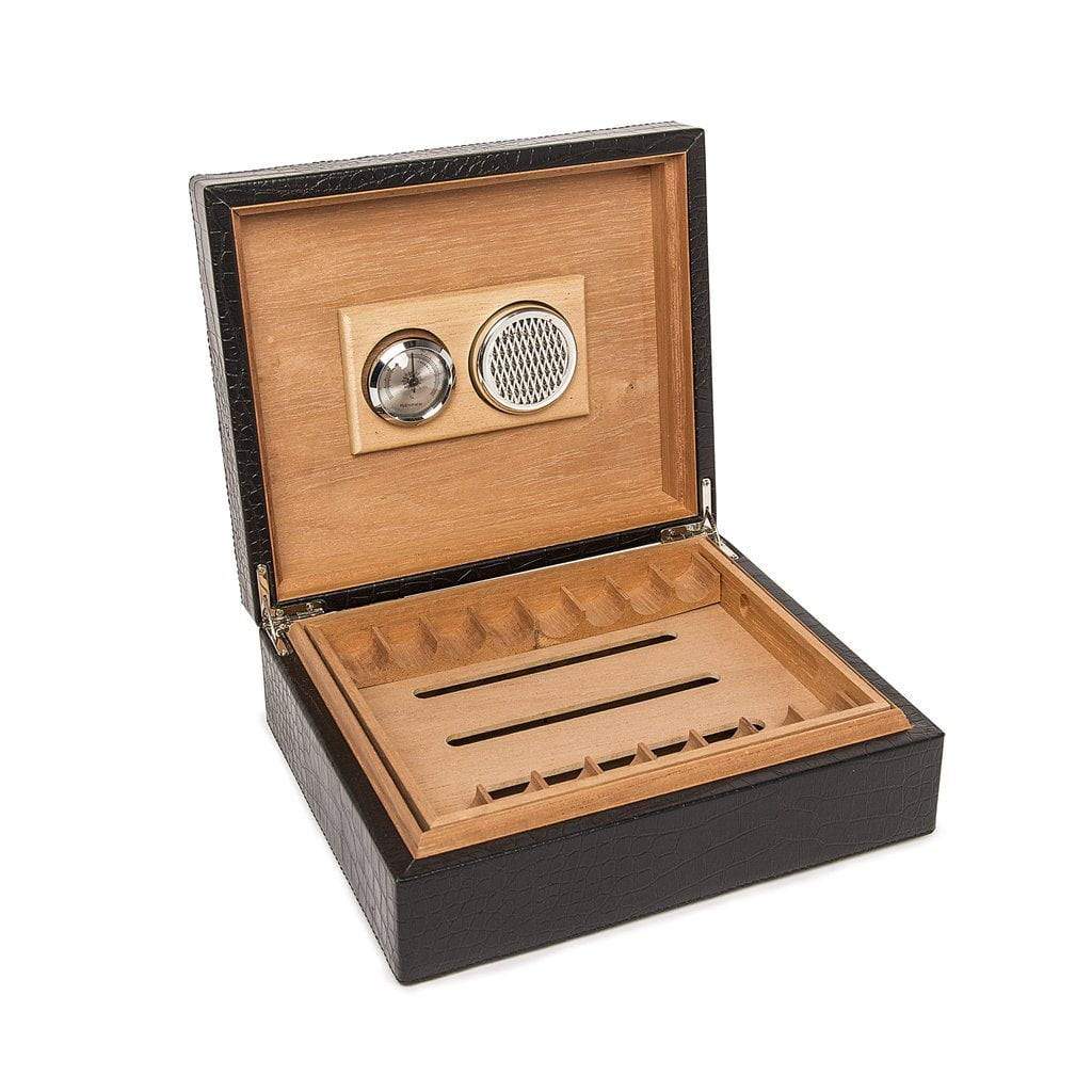 Black Croc Cigar Humidor - Image 2