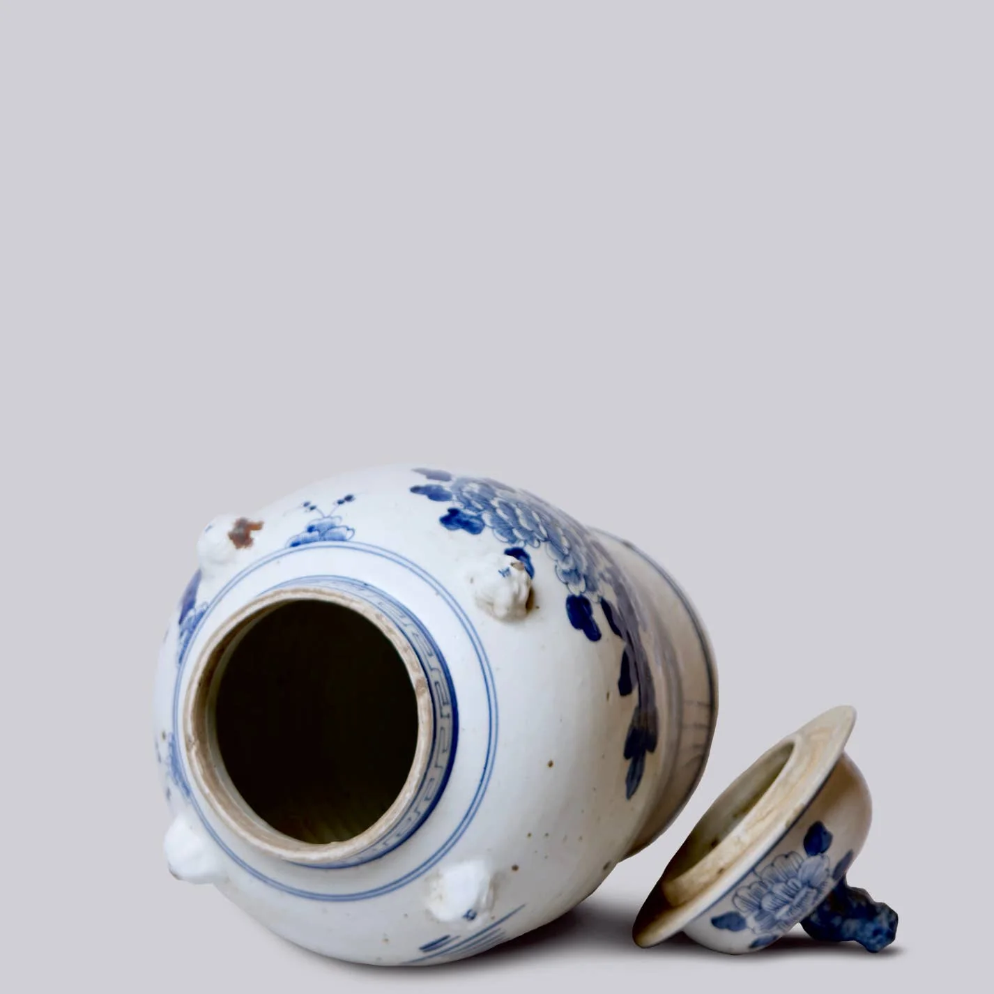 Blue and White Porcelain Four Seasons Temple Jar - Image 2