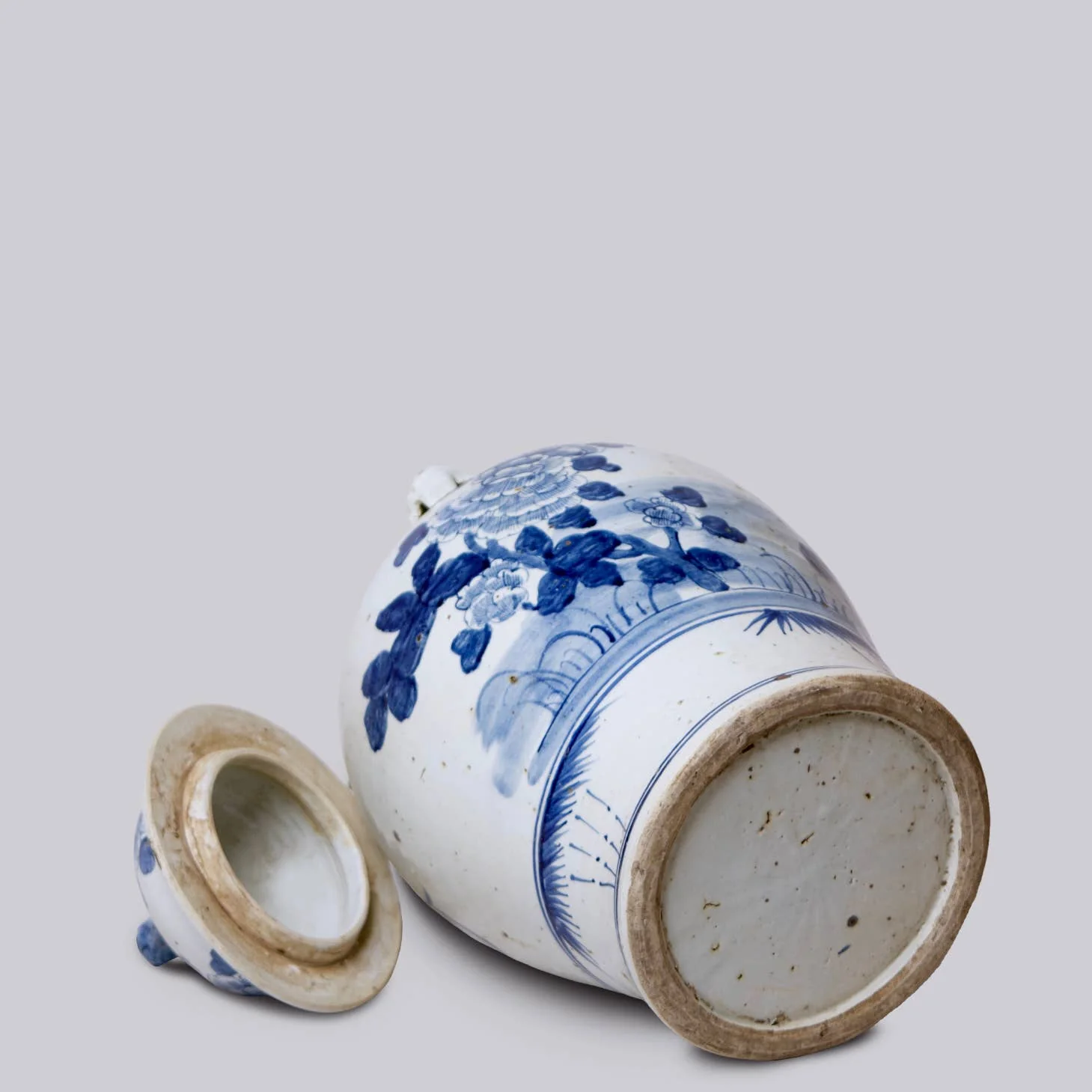 Blue and White Porcelain Four Seasons Temple Jar - Image 5