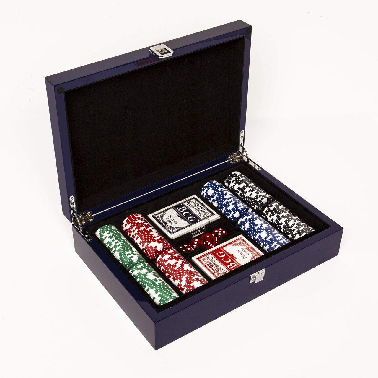 Blue Lacquer 200 Chip Set