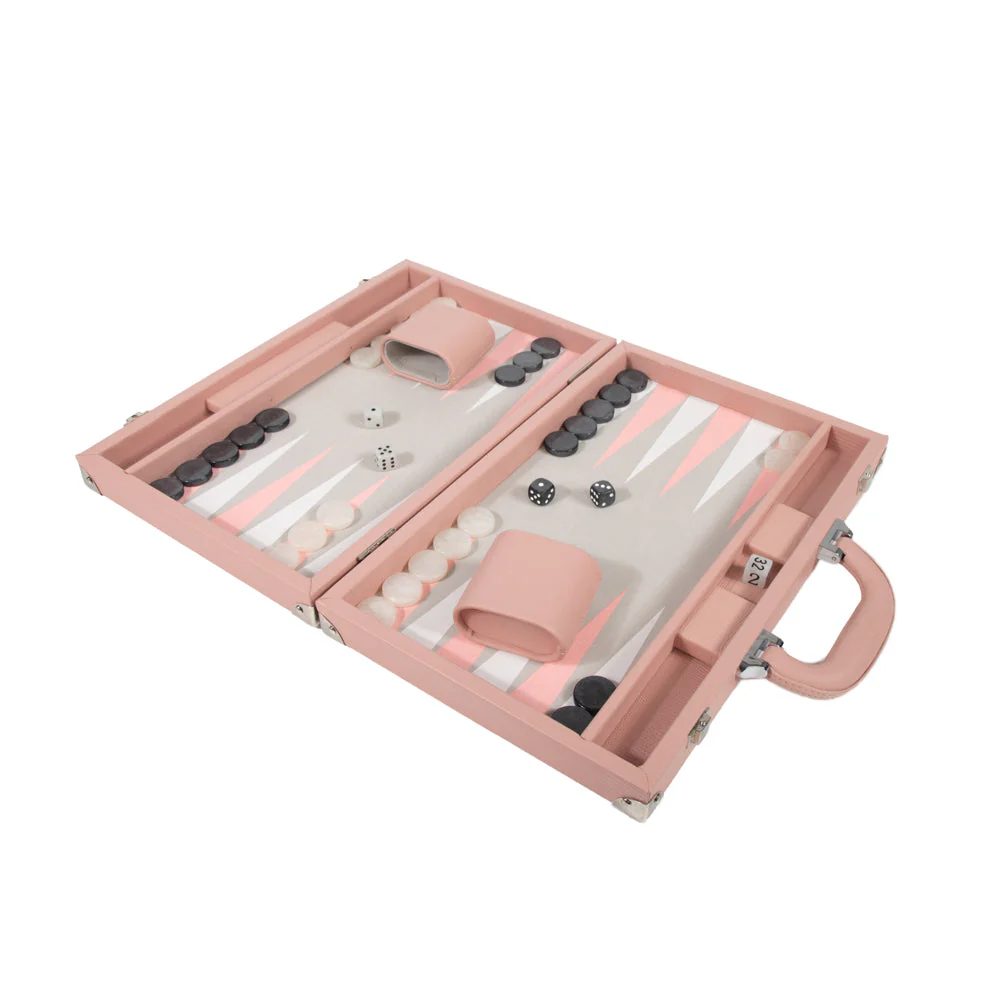 Bradley Backgammon Set Pink