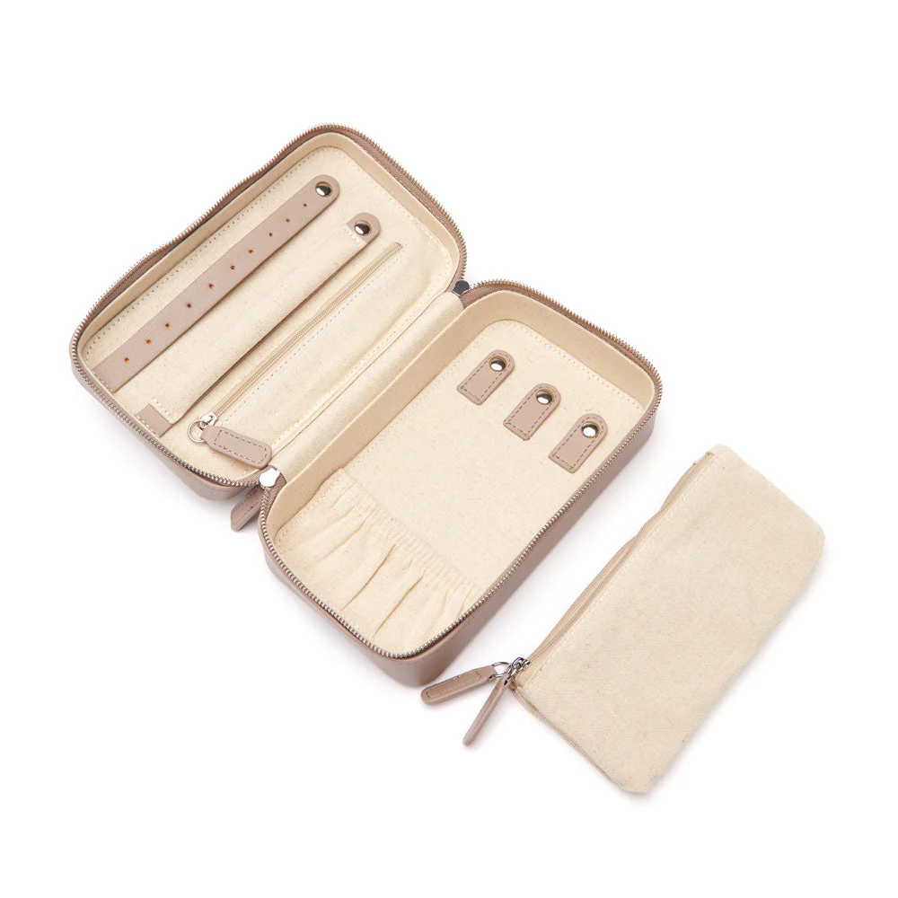 Luna Medium Travel Jewelry Case (Grey) - Image 3