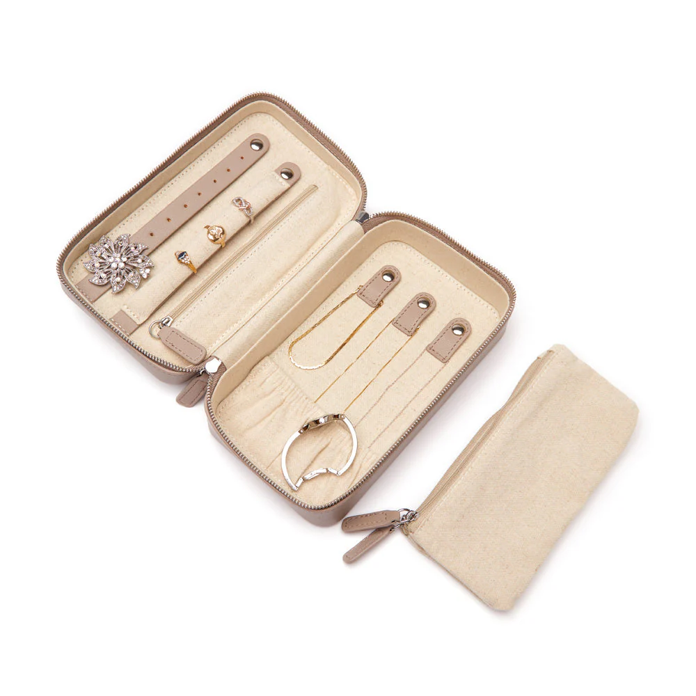 Luna Medium Travel Jewelry Case (Grey) - Image 4
