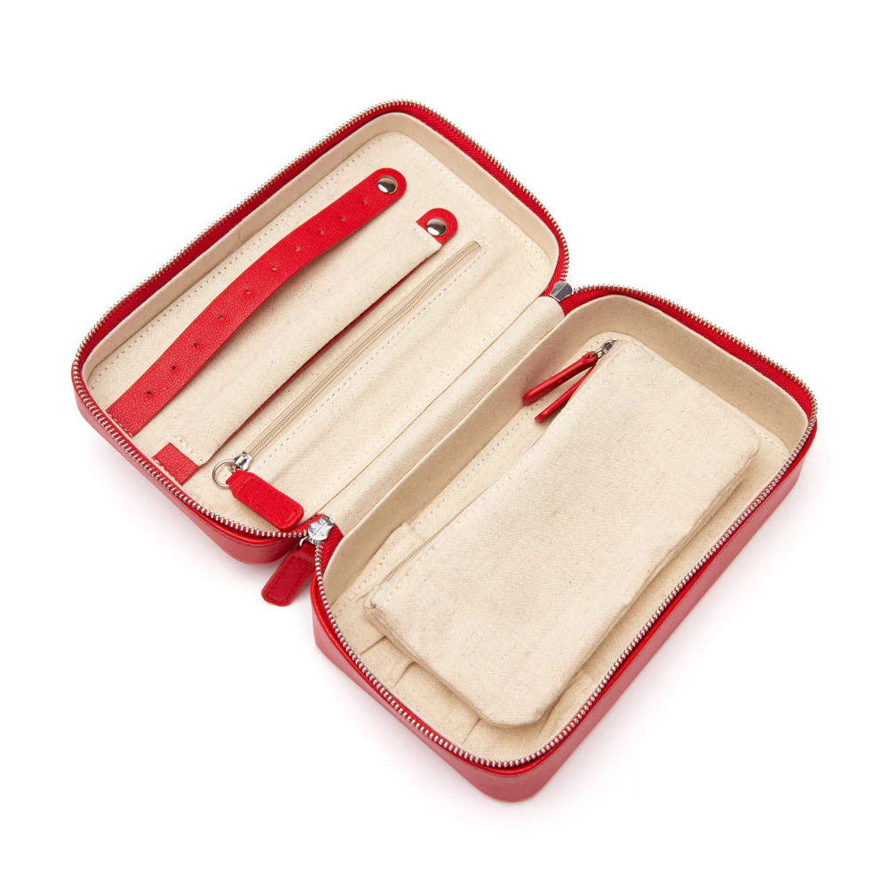 Luna Medium Travel Jewelry Case (Red) - Image 2
