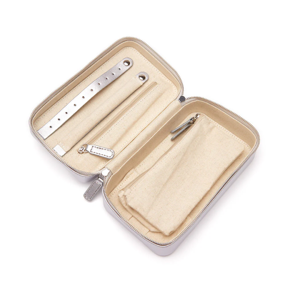 Luna Medium Travel Jewelry Case (Silver) - Image 2