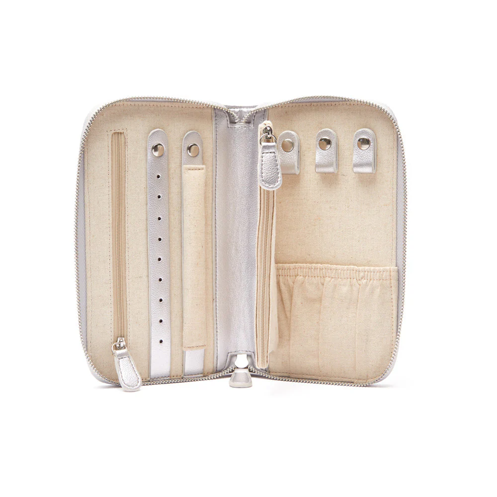 Luna Travel Jewelry Wallet (Silver) - Image 3
