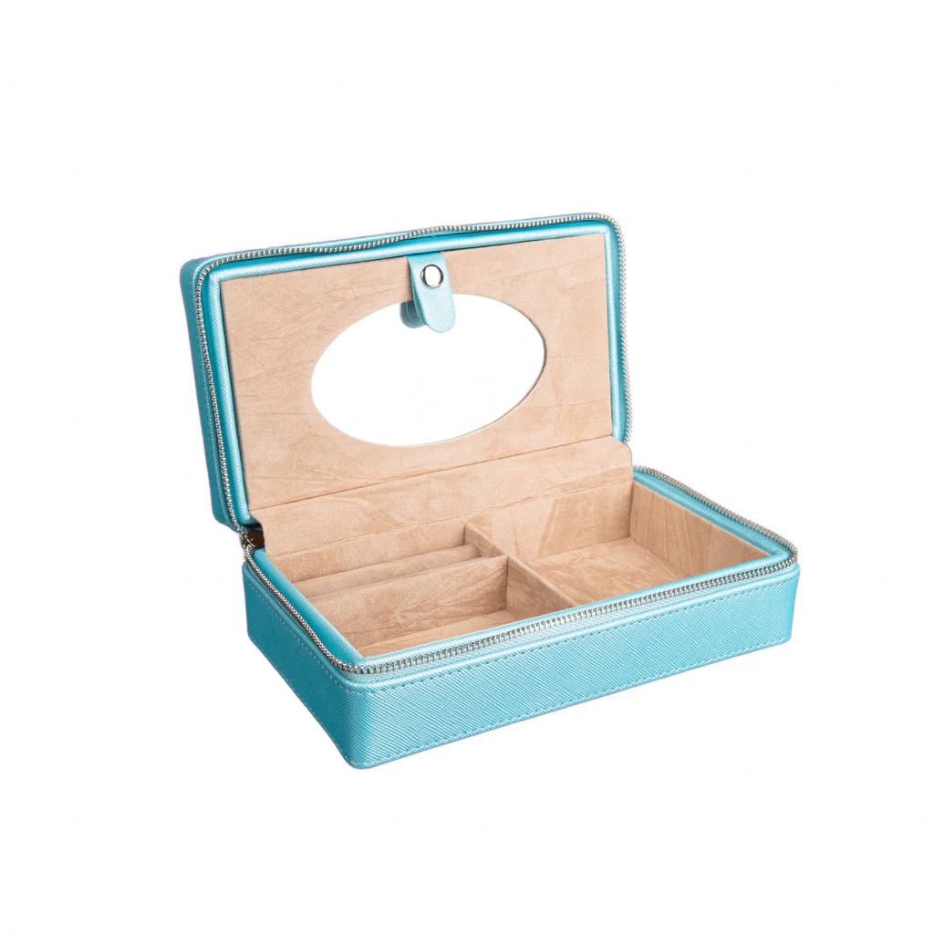 Madison Travel Jewelry Case (Baby Blue)