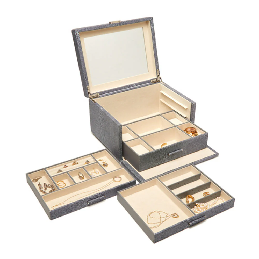 Aiden 3 Tray Jewelry Box Assorted - Image 3
