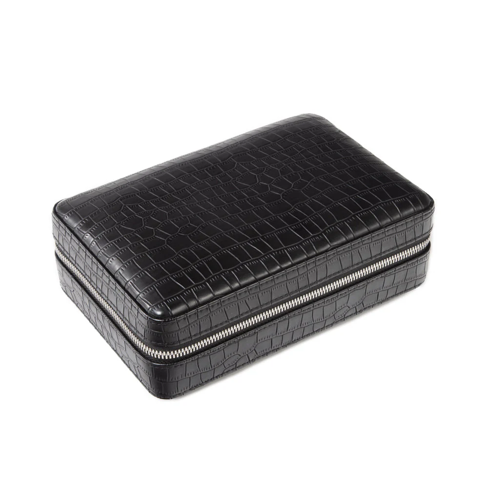 Devon Croco Cigar Travel Case - Image 3