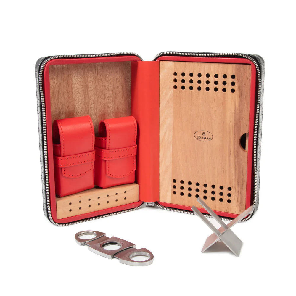 Devon Croco Cigar Travel Case - Image 4