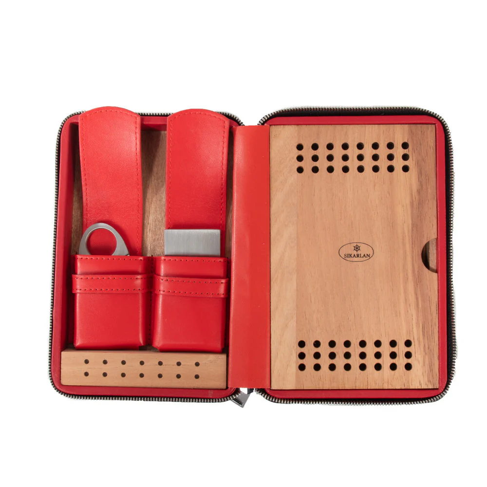 Devon Croco Cigar Travel Case - Image 9