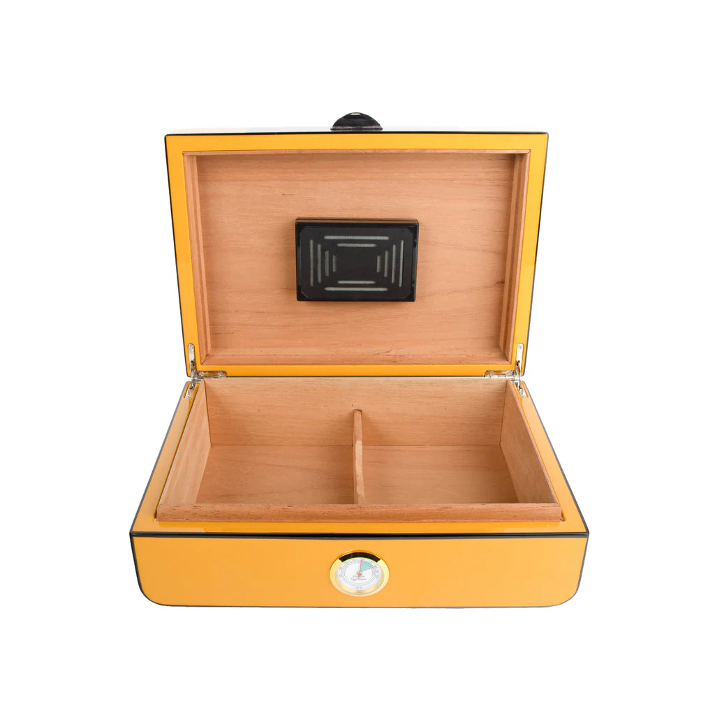 Lorenzo Cigar Humidor (Mustard) - Image 2