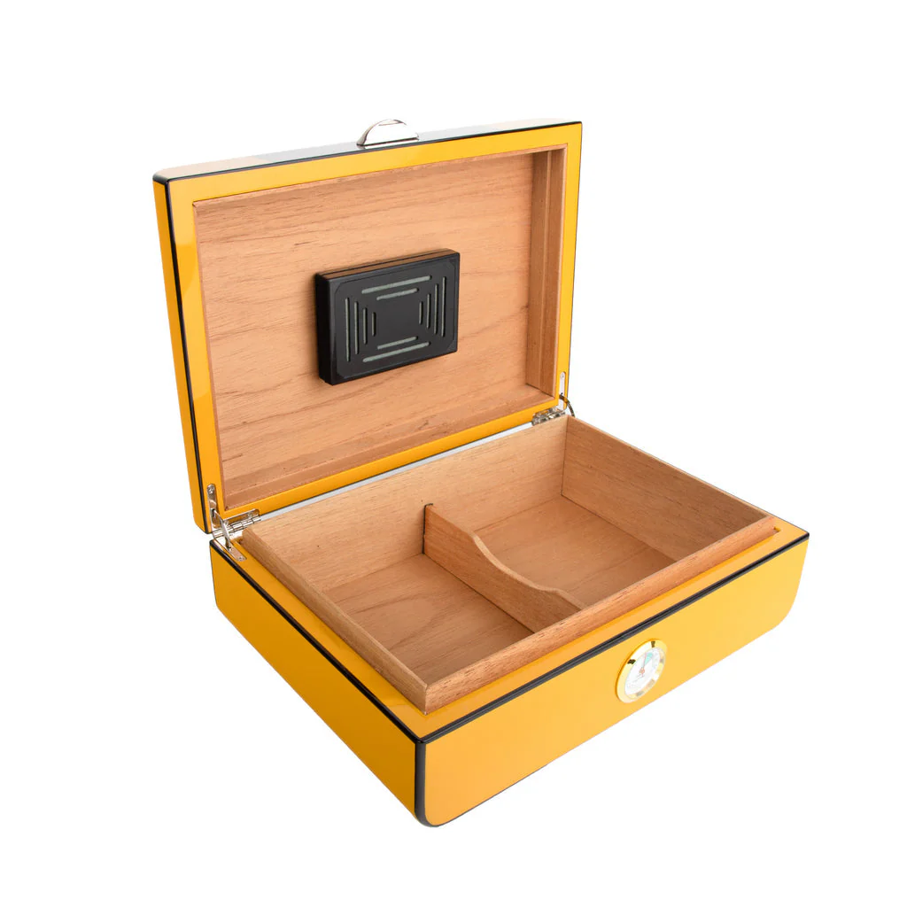 Lorenzo Cigar Humidor (Mustard) - Image 3