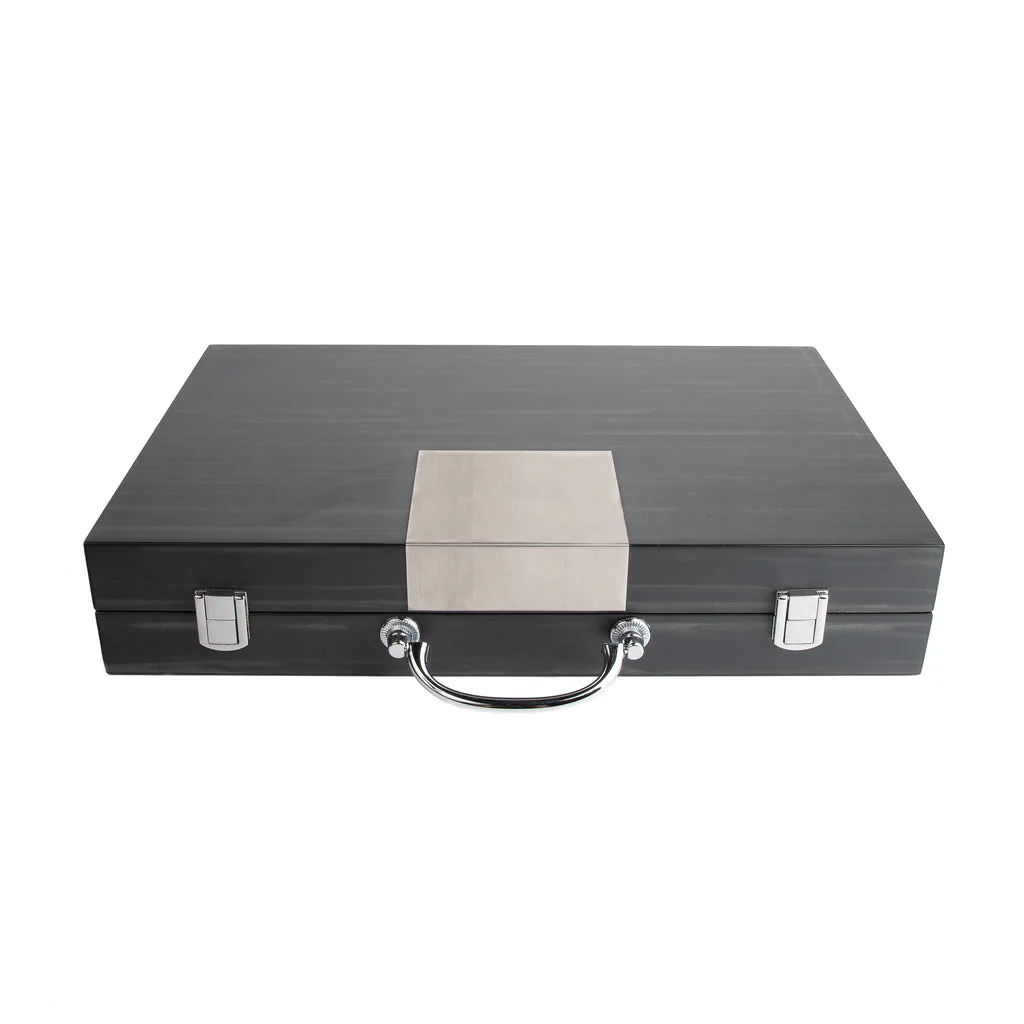 Matte Ebony (Black) Backgammon Set - Image 2