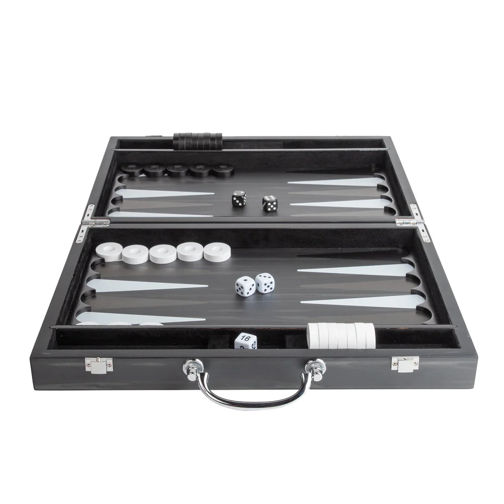 Matte Ebony (Black) Backgammon Set - Image 3