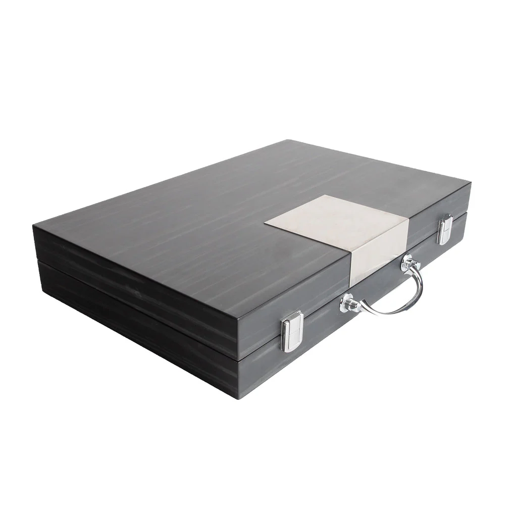 Matte Ebony (Black) Backgammon Set - Image 4