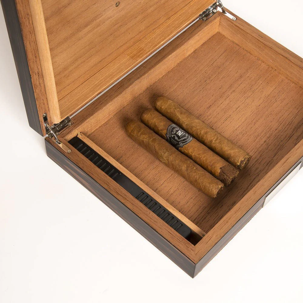 Matte Ebony Cigar Humidor - Image 2