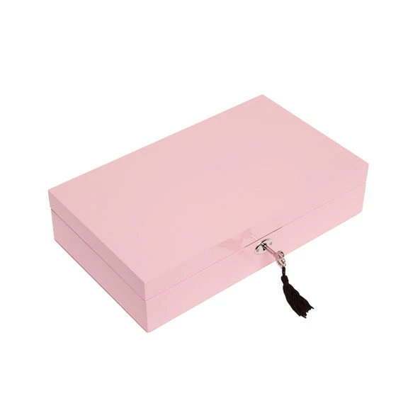 Single Hinged Jewelry Box Rose Quartz - Image 2