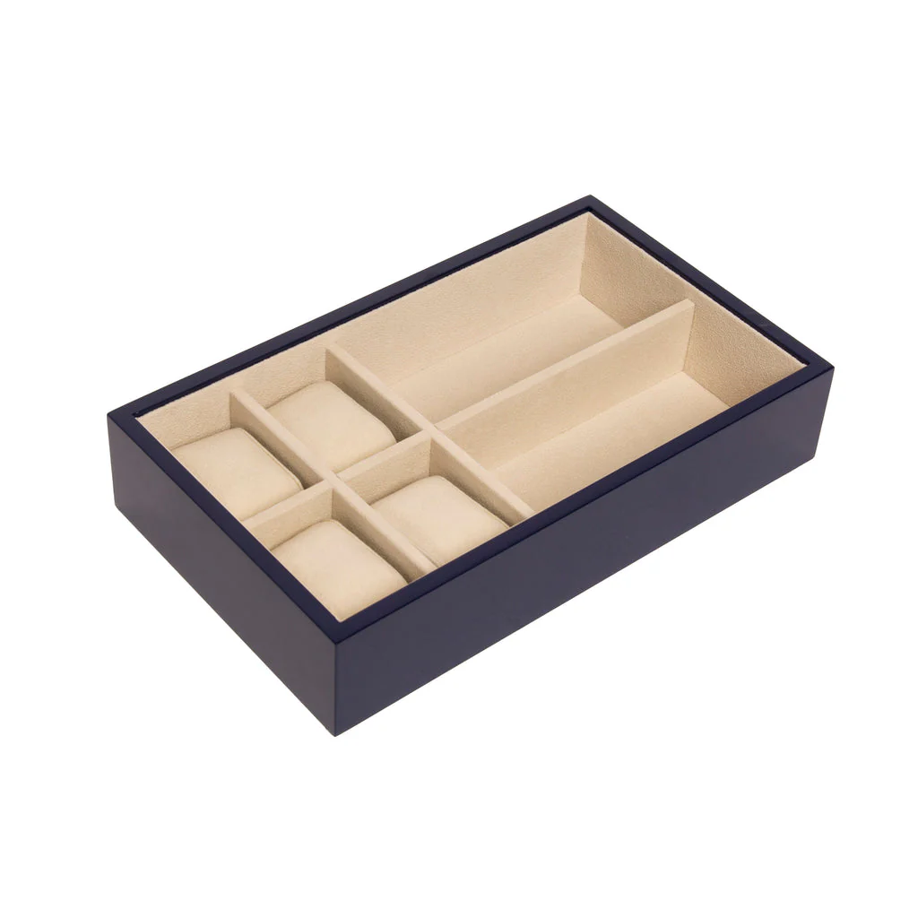 Stackable Jewelry Box set of 2 Navy - Image 3
